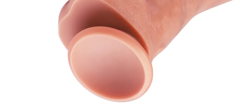 Close-up of Oppa realistic dildo suction cup base