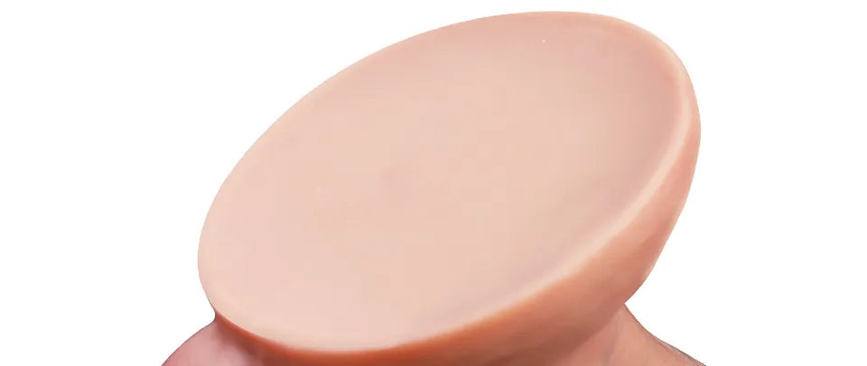 Close-up of Elon realistic dildo suction cup base