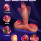 Aaron III all-in-one realistic dildo promotional graphic highlighting its multiple pleasure features.