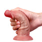 Hand bending the flexible Allen dildo