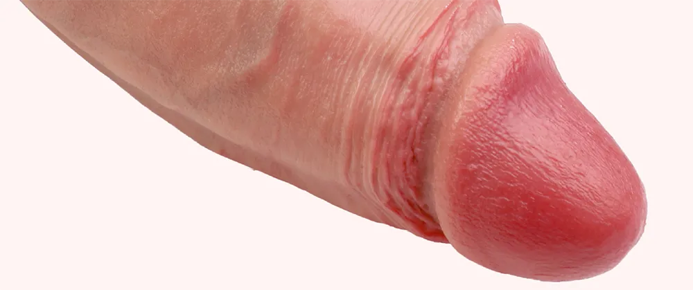Close-up of the O-Annihilator 2077 realistic dildo tip