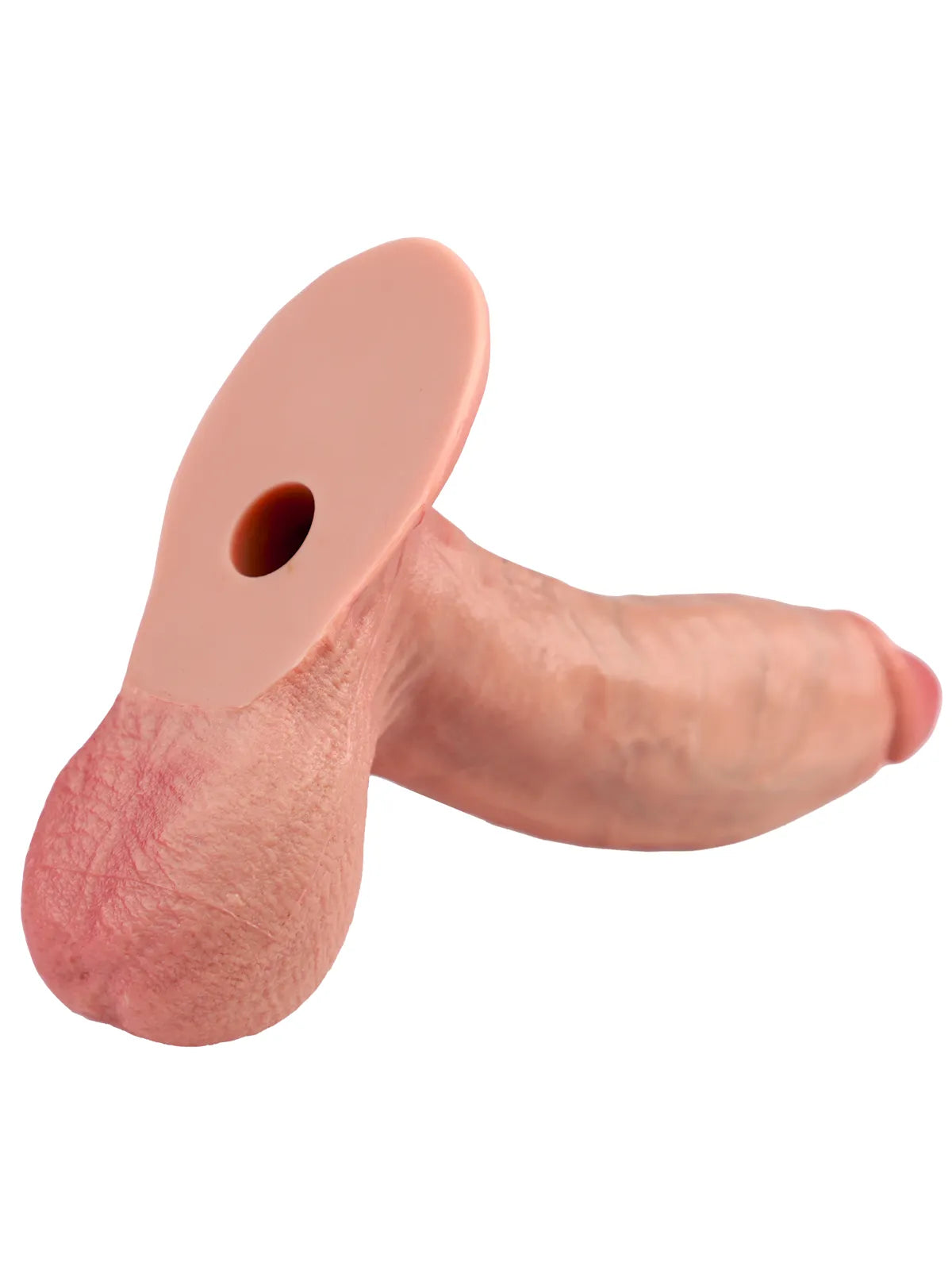Close-up of the O-Annihilator 2077 balls and suction cup base