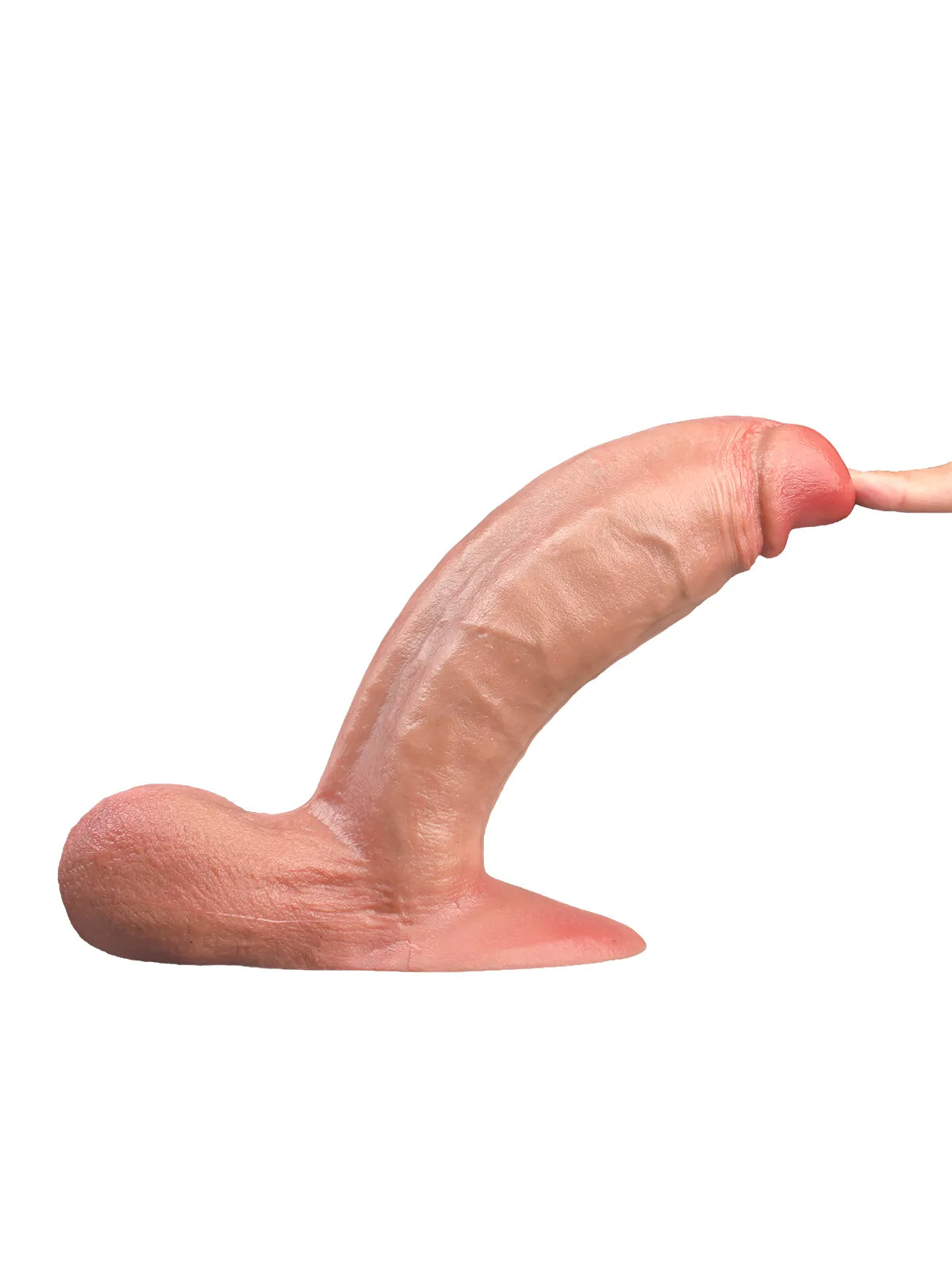 Flexible O-Annihilator 2077 dildo bent forward by hand